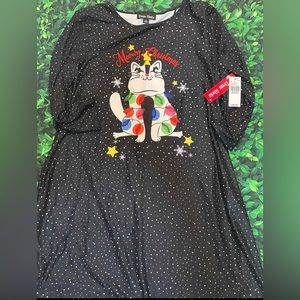 Christmas Cat Dress medium